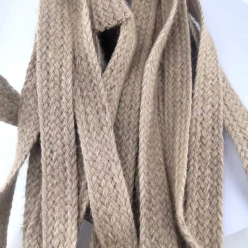Tamanho personalizado 17 Cinturão de Jute Trenzado Biodegradável Eco Natural 2,5cm Cinturão Webbing em Cores