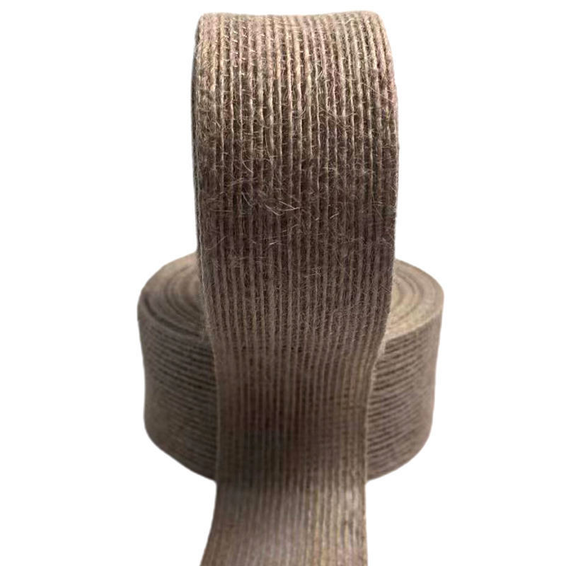 80% de Juta 20% de fita de poliéster 10*10*4cm de fita para decoração sustentável e de presentes