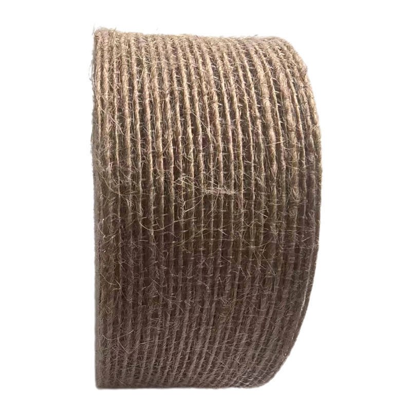 80% de Juta 20% de fita de poliéster 10*10*4cm de fita para decoração sustentável e de presentes