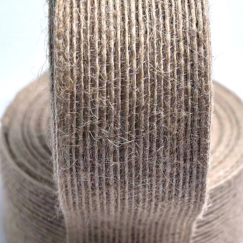 80% de Juta 20% de fita de poliéster 10*10*4cm de fita para decoração sustentável e de presentes
