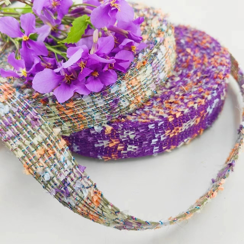 Faixa de cores acessórios de vestuário faixa de renda de juta para estilo de moda e casual