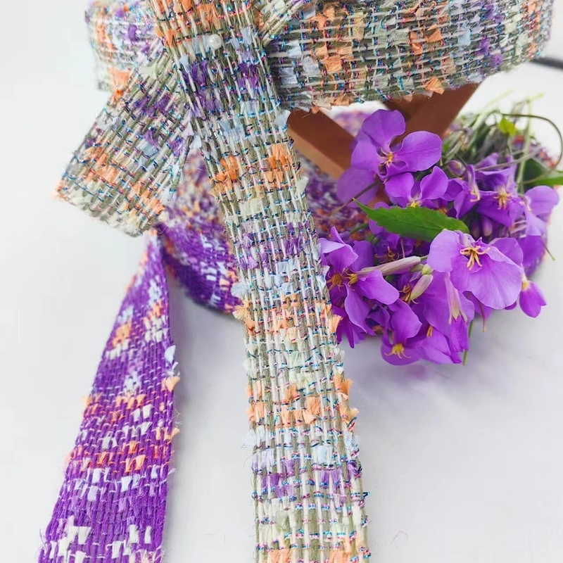 Faixa de cores acessórios de vestuário faixa de renda de juta para estilo de moda e casual