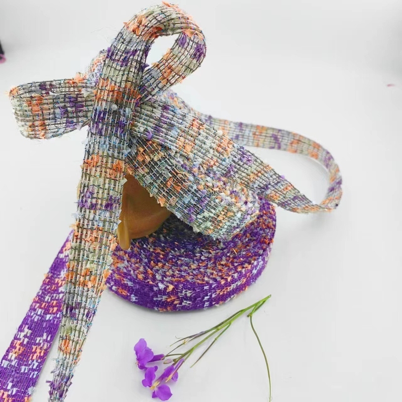 Faixa de cores acessórios de vestuário faixa de renda de juta para estilo de moda e casual