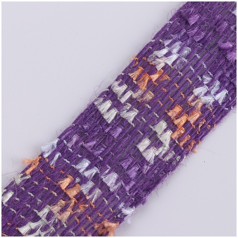 Faixa de cores acessórios de vestuário faixa de renda de juta para estilo de moda e casual