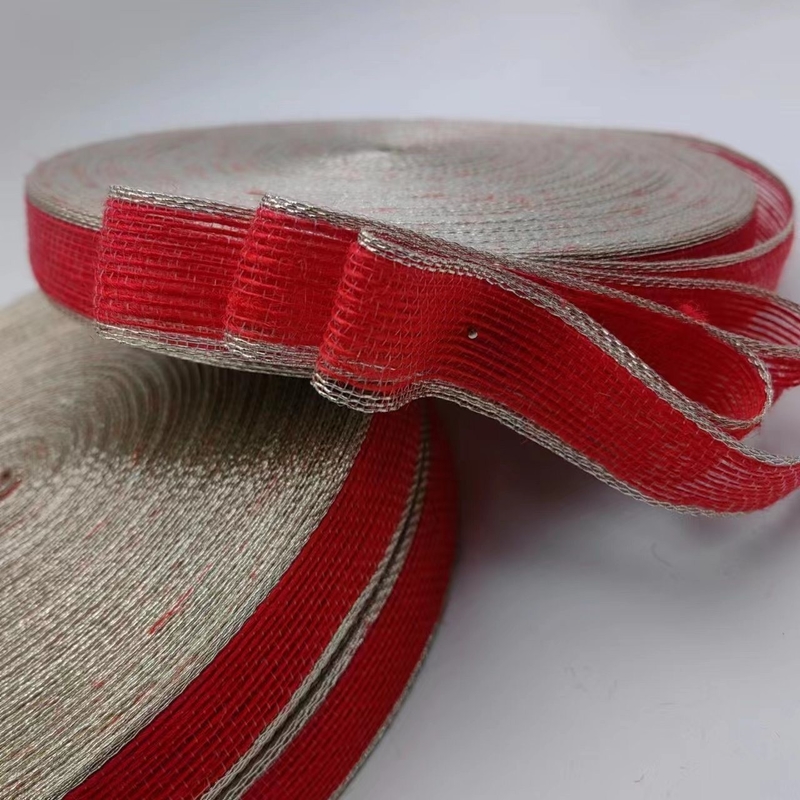 Fios de pesca de borda colorida fita de jute fita de cortina gancho fita de tecido para cinto de saco