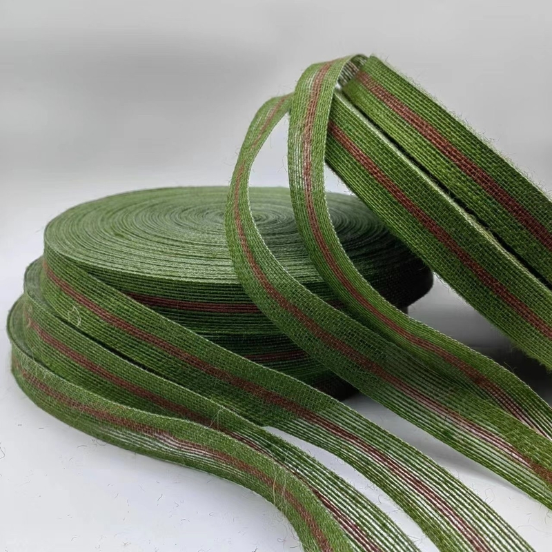 Largura personalizável Jute Verde Webbing A adição perfeita para a sua decoração DIY