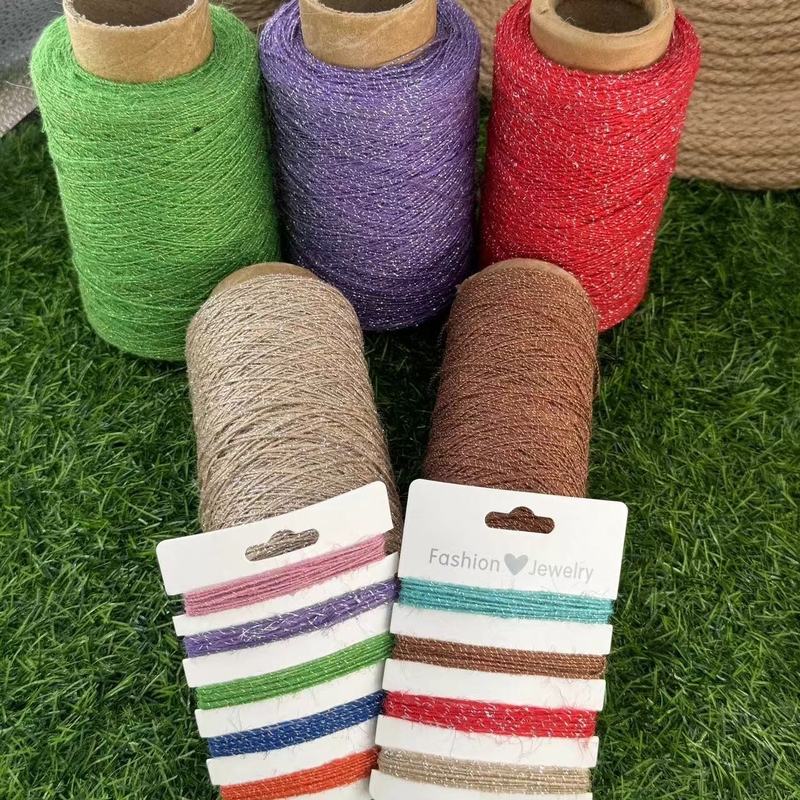 Duração personalizável Cor Jute Corda de Corda de Natal Decoração DIY feita à mão
