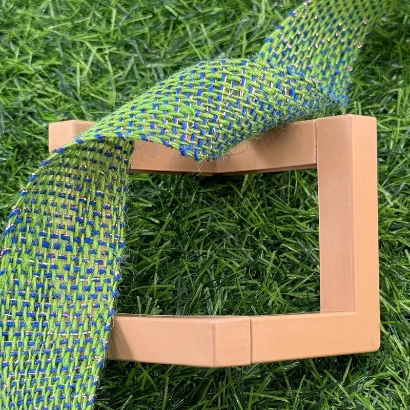 Faixas de Jute de Natal de 4 cm 100% de Jute Vermelho Laranja Prateado Colorido