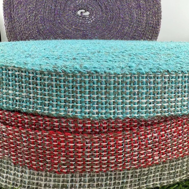 100% de Jute Manual Eco-Friendly DIY Jute Ribbon para presente de aniversário em cor natural pura