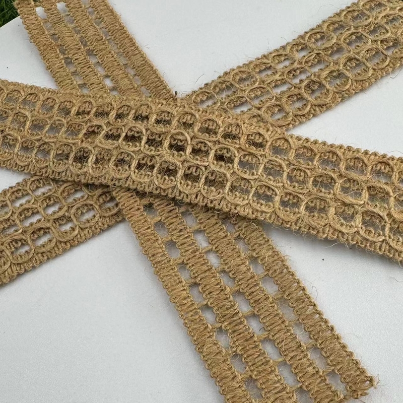 70% de Iuta 30% de Poliéster Faixa decorativa ecológica para a produção de Iuta Degradável