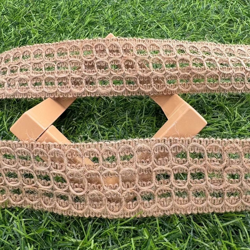 Escolha a sustentabilidade Natural Jute renda fita tecida para decoração de móveis ecológicos