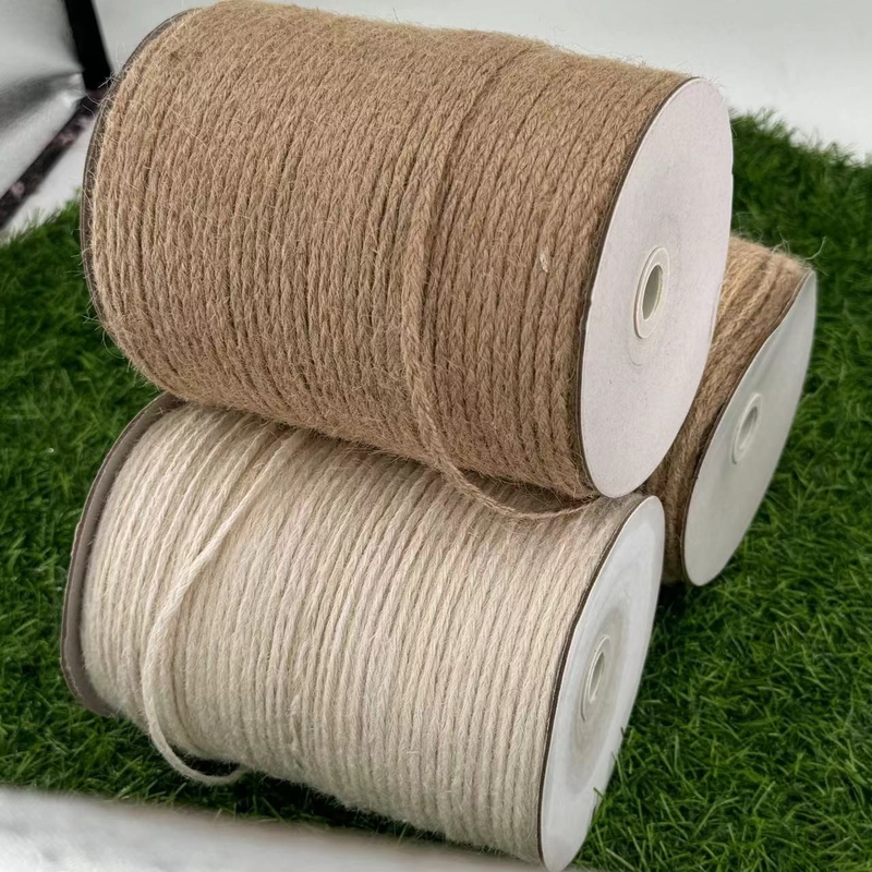 Cordas de corda de iuta natural pura para embalagens e aplicações de ligação ecológicas