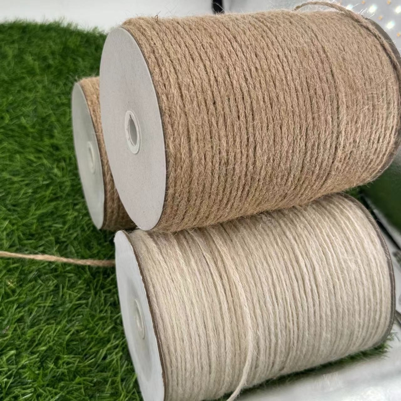 Cordas de corda de iuta natural pura para embalagens e aplicações de ligação ecológicas