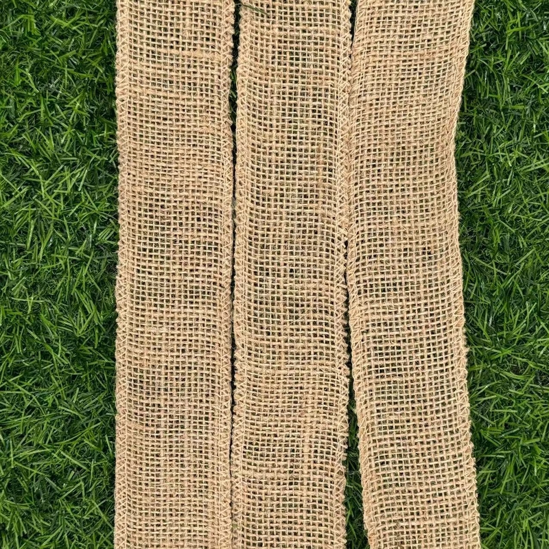 Faixa de malha de juta confortável para decoração doméstica sustentável natural e ecológica