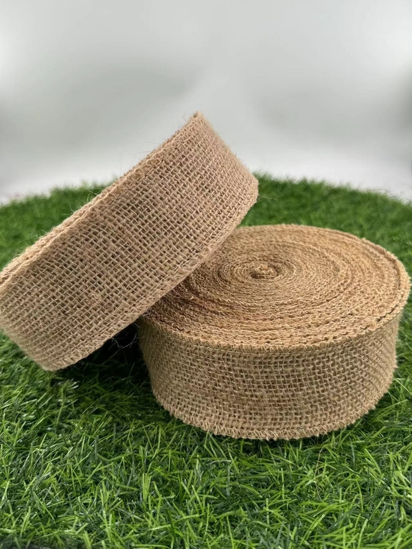 Faixa de malha de juta confortável para decoração doméstica sustentável natural e ecológica